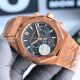 HBF replica audemars piguet royal oak chronograph rose gold blue dial watch (4)_th.jpg